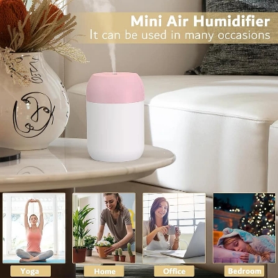Picture of Mini Portable Ultrasonic Air Humidifer Aroma Essential Oil Diffuser USB Mist Maker Aromatherapy Humidifiers for Home Car