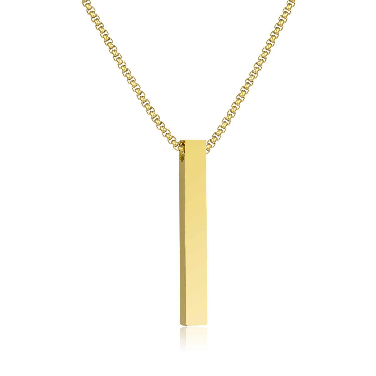 Picture of Golden New Collection  Stainless Steel Trendy Fashion Necklace For Men