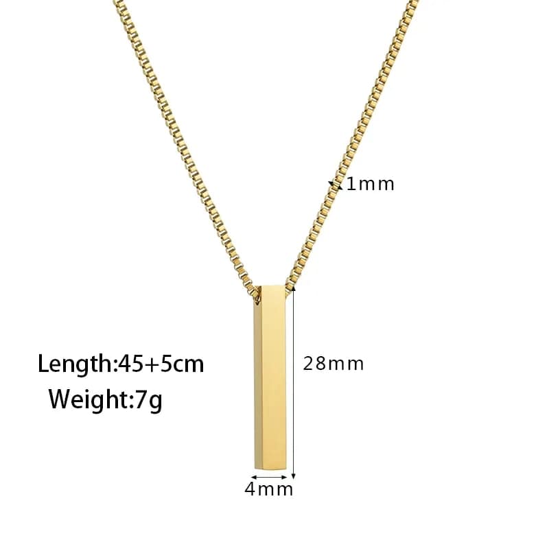 Picture of Golden New Collection  Stainless Steel Trendy Fashion Necklace For Men