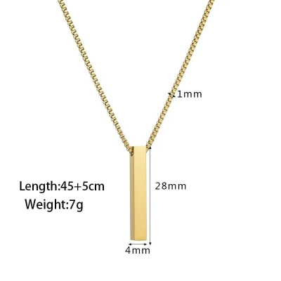 Picture of Golden New Collection  Stainless Steel Trendy Fashion Necklace For Men