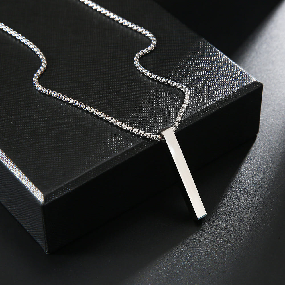 Picture of Fashion New Pendant Necklace Men Punk Trendy Simple Stainless Steel Chain Jewellery Gift