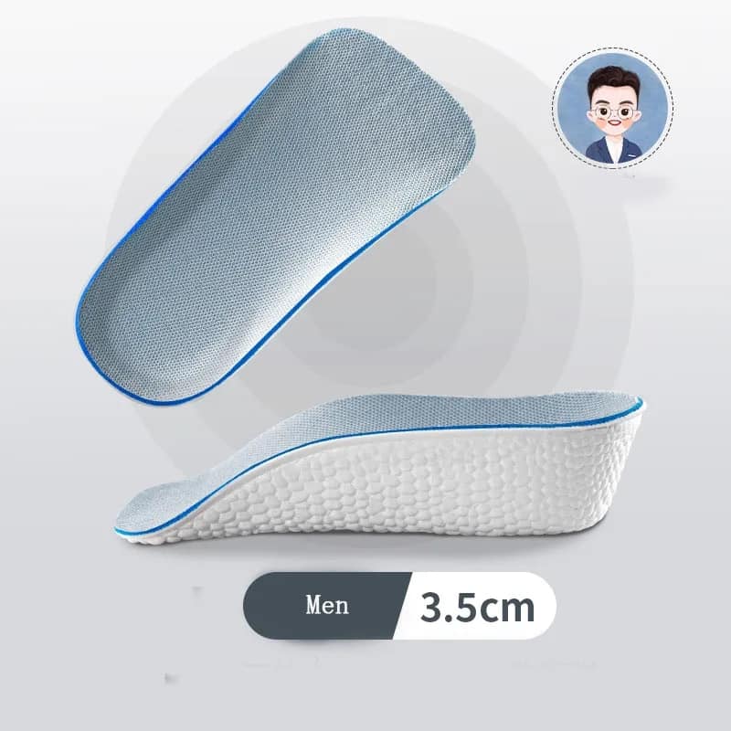 Picture of 1.5-3.5CM Invisible Height Increasing Insole Arch Support Insole Soft Elastic Light Weight for MenWhite