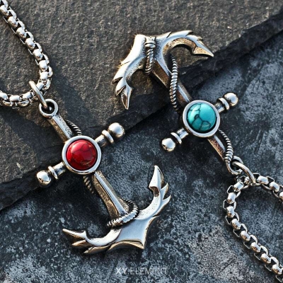 Picture of Silver Man Necklaces Chain Pendants Punk Rock Unique for Male Pendant For Men/t//Men's Chain/Men's Necklace