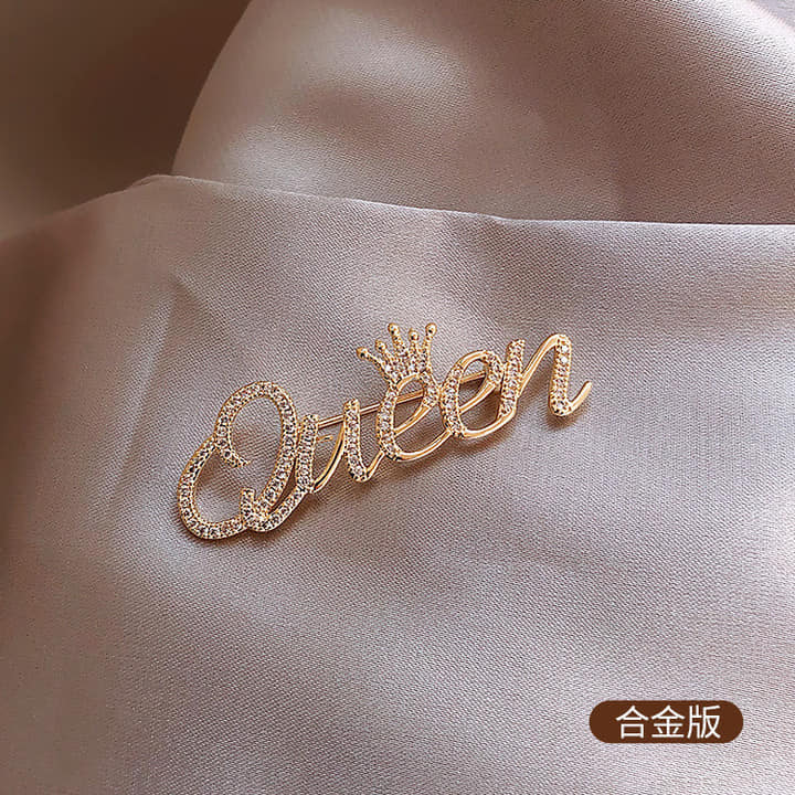 Picture of Queen Hijab pin(Golden color) Fashion Creative Safty Pins For girls and Women