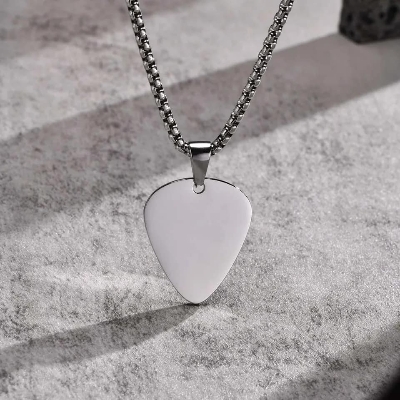Picture of Guitar Pick Pendant Necklaces For Men Male Boys Gifts Jewelry/Gift for Men/Boys