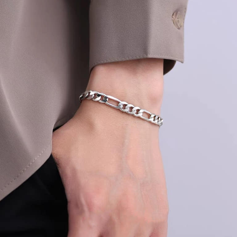 Picture of Mens stainless steel chain bracelet - Very Appealing - In line with current fashion trends