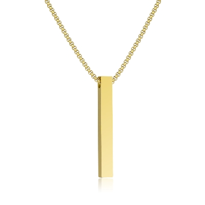 Picture of Golden New Collection  Stainless Steel Trendy Fashion Necklace For Men