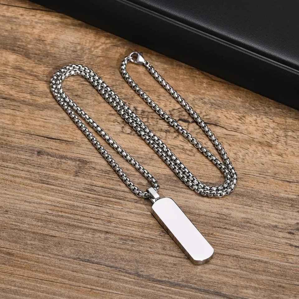Picture of Silver Stainless Steel Trendy Fashion Necklace For Men