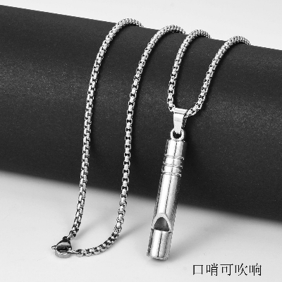 Picture of New Pendant Necklace For Men Stainless Steel Chain Necklace For Men