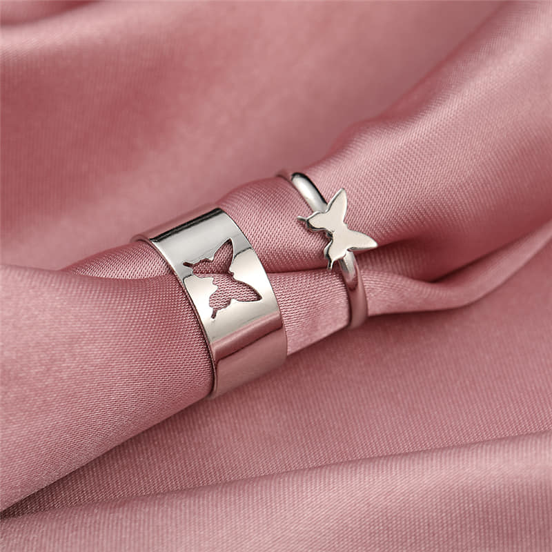 Picture of Fashion Real Love Heart Stainless Steel Couple Finger Ring