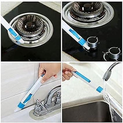 Picture of New Plastic Corners And Edges Cleaning Brush For Window Frame Keyboard With Mini Dust Pan 1pcs