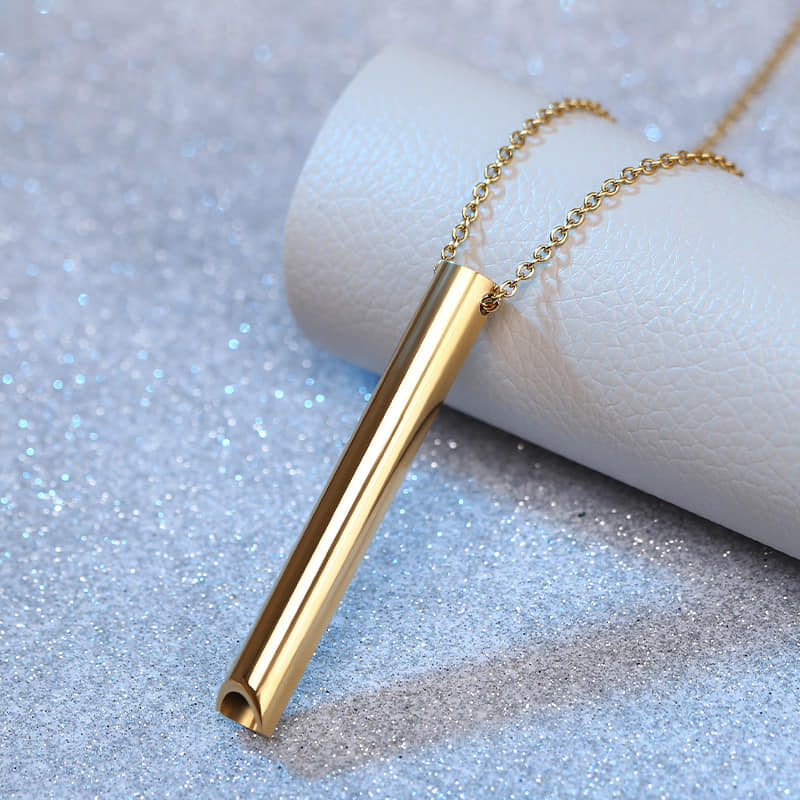 Picture of Men's Necklace Stainless Steel Golden  Cuban Link Chain For Men