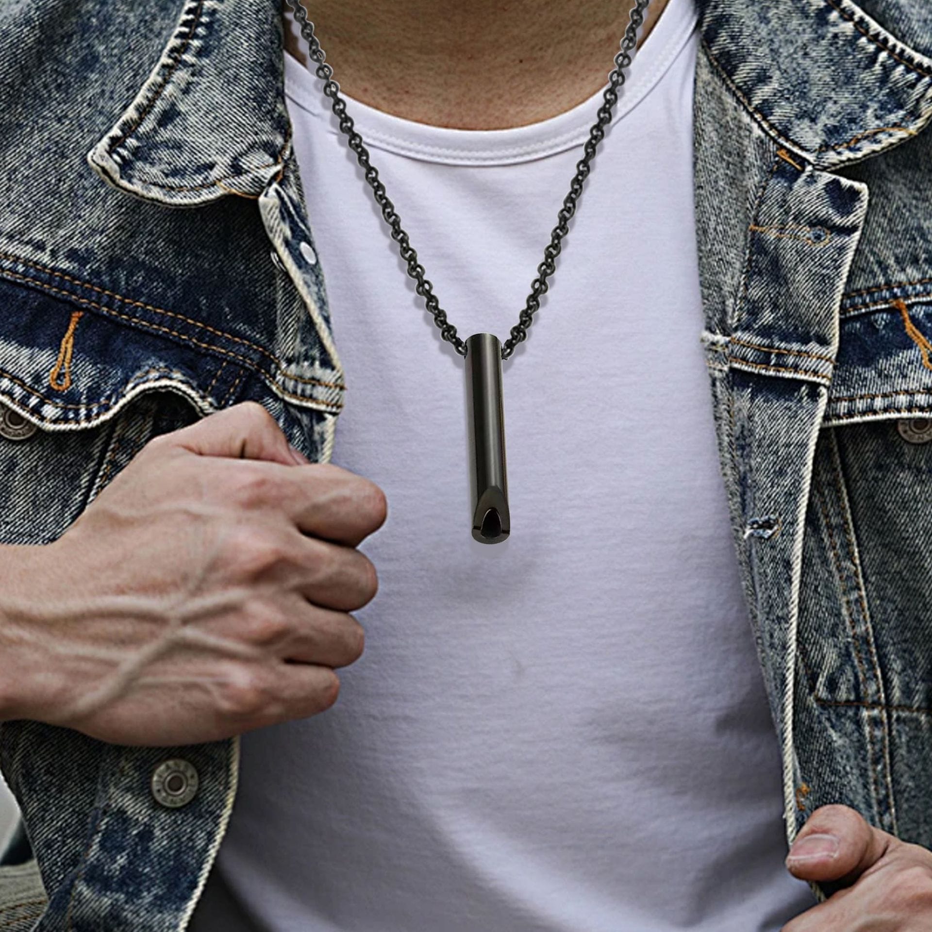 Picture of Necklace Stainless Steel Trendy Fashion Necklace For Men New Collections Necklace