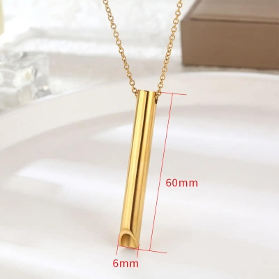Picture of New Trendy Simple Stainless Steel Cuban Link Chain Necklace for Men - Men's Pendant