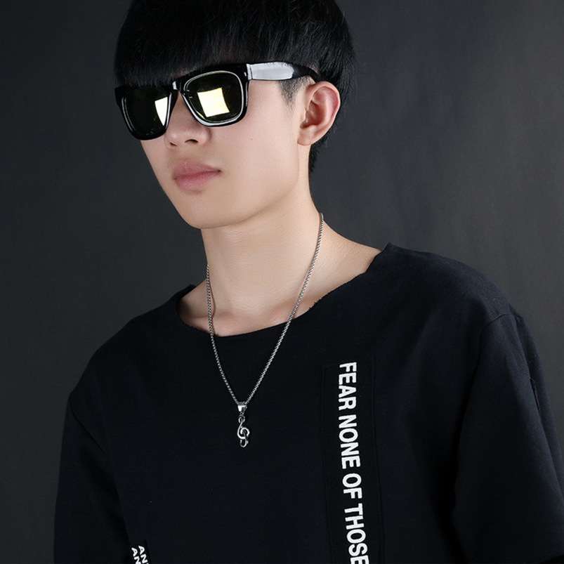 Picture of New Black Color Chain Locket for Men