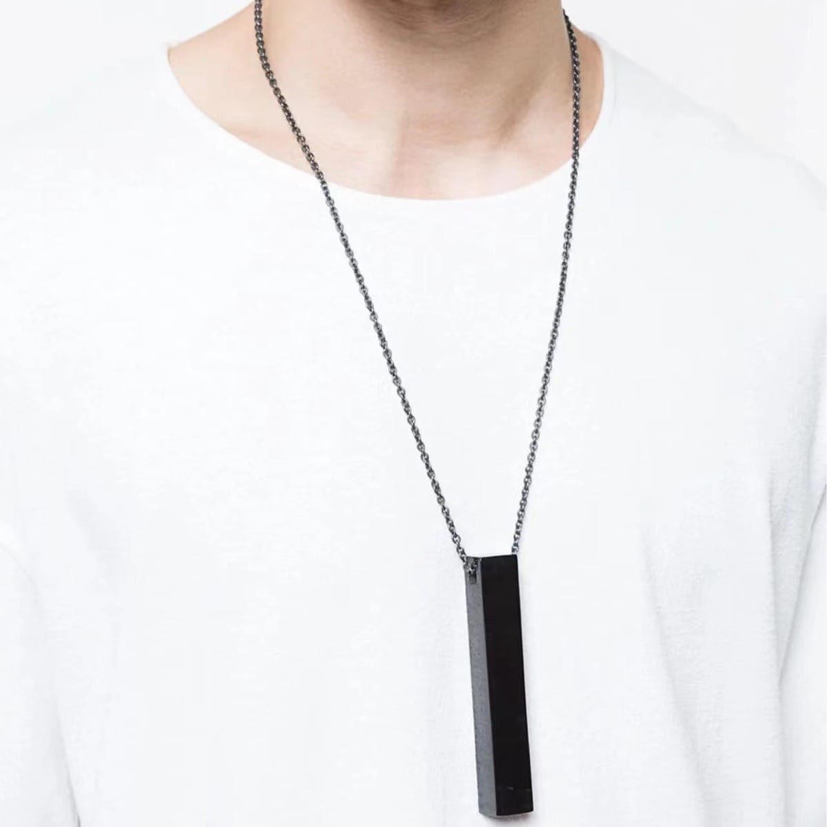 Picture of Men's Necklace Stainless Steel Cuban Link Chain