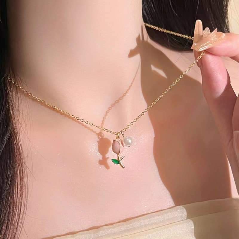 Picture of Indispensable -Korean Style Chain For Women Sweet Cute Chain proposal Wedding Fine Jewelry Gift - Chain For Girls- Innovative