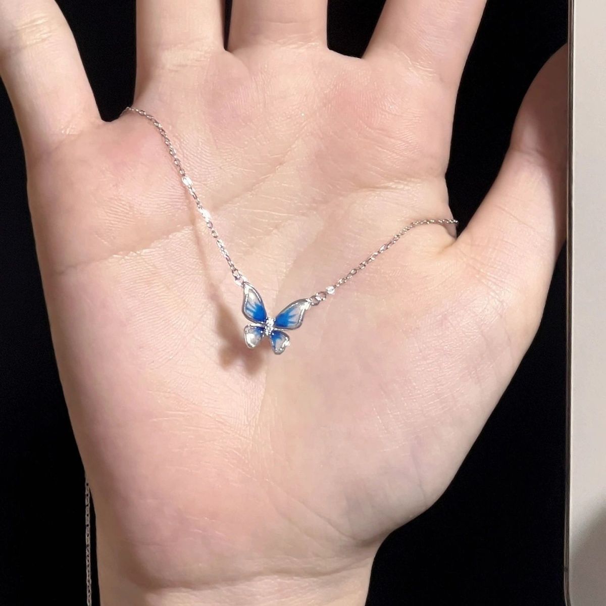 Picture of Indispensable -Korean Style Butterfly  Chain For Women Sweet Cute Chain proposal Wedding Fine Jewelry Gift - Chain For Girls- Innovative