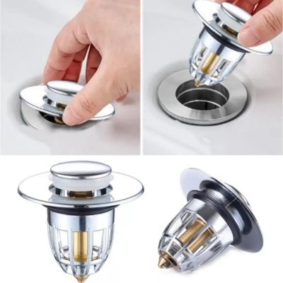 Picture of Universal Bathroom Sink Stopper Upgraded -Up Plastic