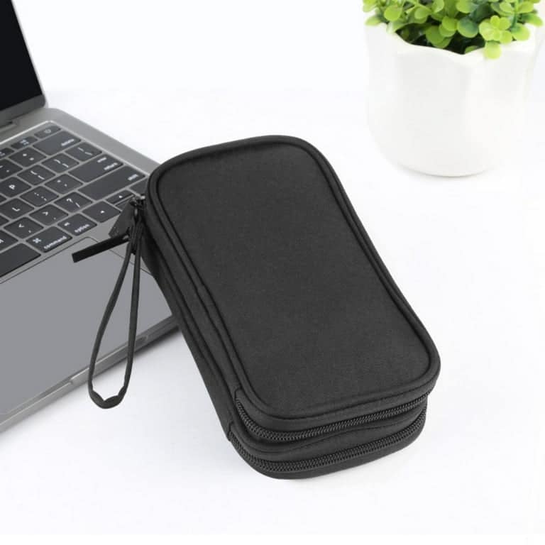 Picture of Three Layer Cable Organizer Bag Portable Storage Case for Data Line,Charger Power Bank,Hard Disk Universial Travel Organizer
