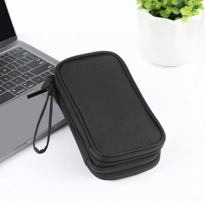 Picture of Three Layer Cable Organizer Bag Portable Storage Case for Data Line,Charger Power Bank,Hard Disk Universial Travel Organizer
