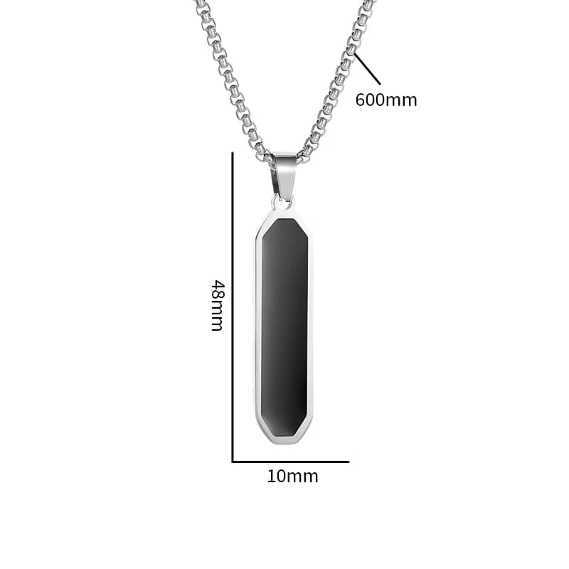 Picture of High Quality Stainless Steel Box Chain Pendant Men’s Necklace