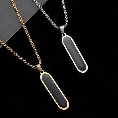 Picture of High Quality Stainless Steel Box Chain Pendant Men’s Necklace