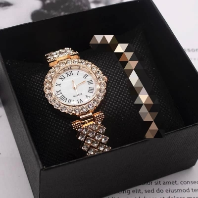 Picture of Stylish & Fashionable  Elegant Rhombus Mirror Original Quartz Ladies Watch