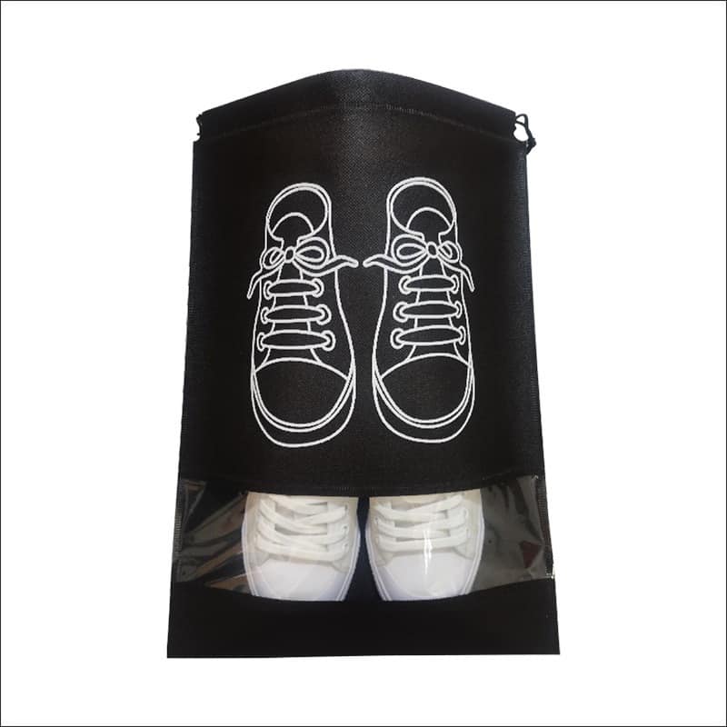 Picture of Waterproof Shoe Storage Bags with Drawstring - Transparent Travel Shoe Organizing Pouches
