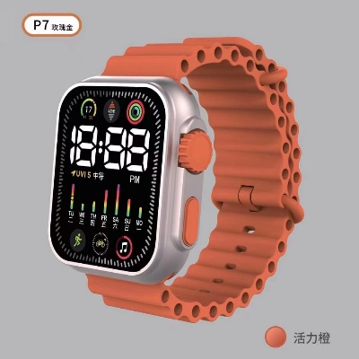 Picture of New LED Digital Fashionable Luxury Silicone Band Sports Colourful Belt Watch for Men