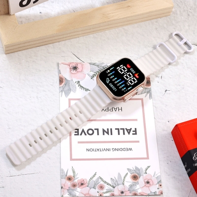 Picture of New LED Digital Fashionable Luxury Silicone Band Sports Colourful Belt Watch for Men