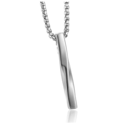 Picture of Bar Pendant Necklace Men Stainless Steel Chain Pendant Necklace For Men Jewelry Gift