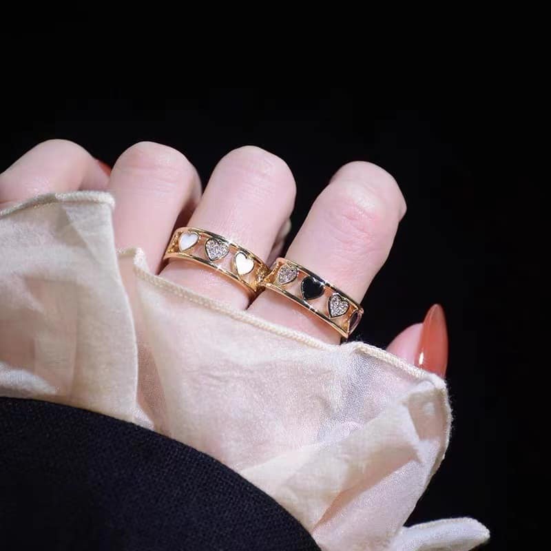 Picture of Delicate Flower Opening Adjustable Ring Set for Women, Korean Silver Color, Minimalist Finger Rings