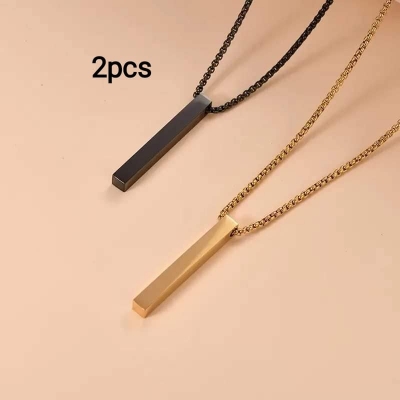 Picture of Collier Neck Chain for Men & Boys - Stainless Steel - Long Necklace - Pendant - Locket - Fancy & Stylish |-Birthday Gift - Aesthetic Jewellery - Accessories for Everyday Wear
