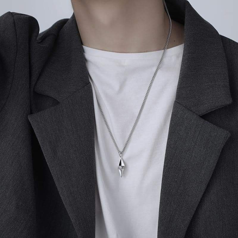 Picture of Style Korean Diamond Necklace Clavicle Chain Necklace for Men Fashion Jewelry