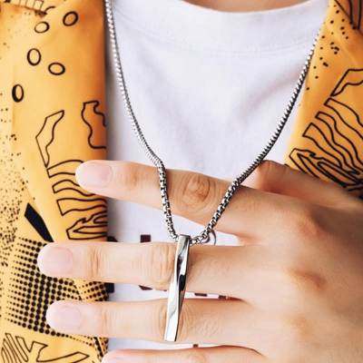 Picture of Stainless Steel Silver Chain- European trending Style for Men & Boy  - Accessories for Everyday Wear