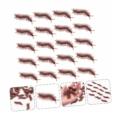 Picture of Imitation Insects Fake Centipede Toys Realistic Bugs Prank Joke Gift for April Fools Day Scary Mischief Halloween Party Decoration