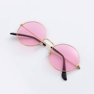 Picture of Vintage Rose-Tinted Glasses Sunglasses  For Women's Gold