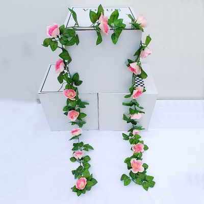 Picture of Floral Elegance: Handmade Rose Vine Letter "M" Wall Decor
