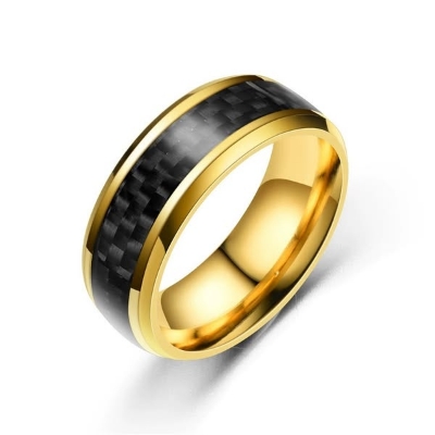 Picture of Superman Black Finger Ring For Men
