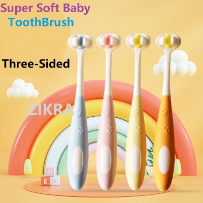Picture of Three-Sided Stereo Non-Slip Handle 5D Baby Soft-Bristled Children's Toothbrush or Baby Toothbrush