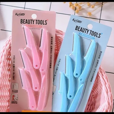 Picture of Keli 4pcs Eyebrow Razor Pack Foldable Eyebrow Facial Hair Removal, Shaper, and Trimmer.