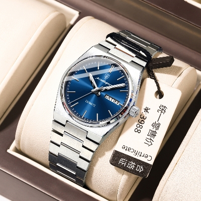 Picture of POEDAGAR 930 Men's New Luxury Luminous Date Week Stainless Steel Quartz Watch For Men