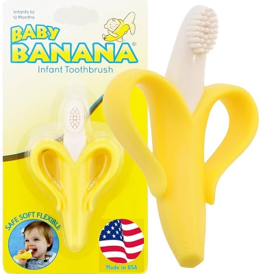 Picture of Super Soft Silicone Baby Banana Toothbrush -1Pcs