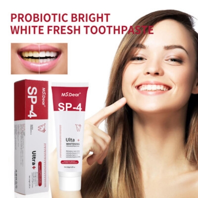Picture of YAYASHI SP-4 Probiotic Toothpaste freshen breath maintain oral health whiten teeth Stain Removing Sp-4 Toothpaste Teeth Cleaner Plaque Remove