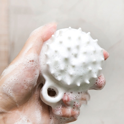 Picture of White Head Massage Comb – Silicone Scalp Scratcher & Shampoo Brush (Orginal China)