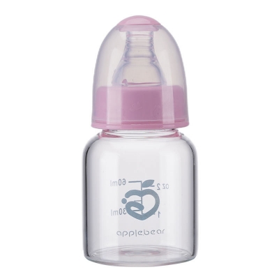 Picture of Apple Bear Premium PP Feeding Bottle – Safe & Comfortable Feeding-60ml