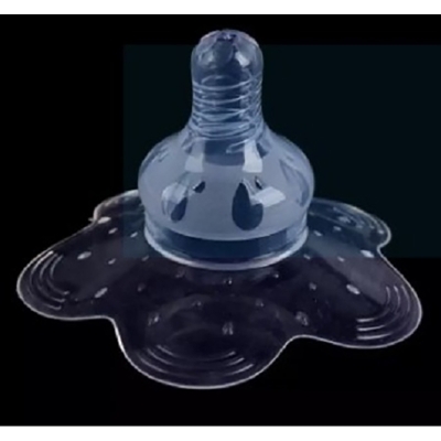 Picture of Silica gel nipple covers for breastfeeding, soft comfortable sting repellent for young mother Nipple Shield Breastfeeding Nipple