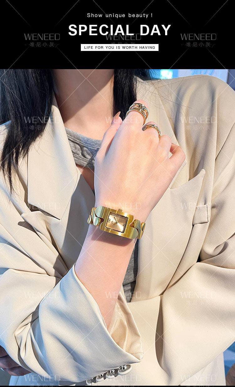 Picture of Stylish & Fashionable  Elegant Rhombus Mirror Original Quartz Ladies Watch