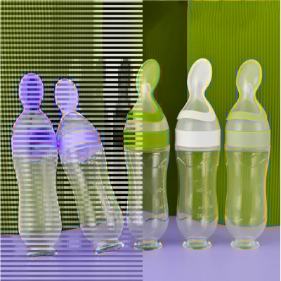 Picture of Baby Silicone Hard  Spoon Feeder (90ml Bottle)